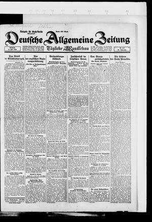 Deutsche allgemeine Zeitung vom 11.07.1923