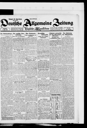 Deutsche allgemeine Zeitung vom 21.07.1923