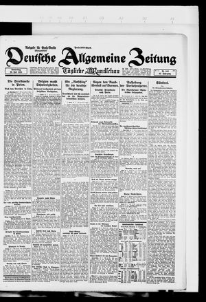 Deutsche allgemeine Zeitung vom 26.07.1923