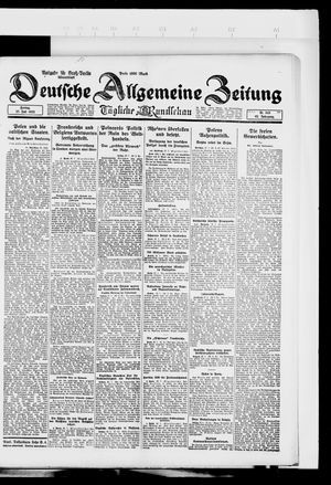 Deutsche allgemeine Zeitung vom 27.07.1923