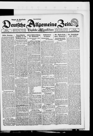 Deutsche allgemeine Zeitung vom 30.07.1923