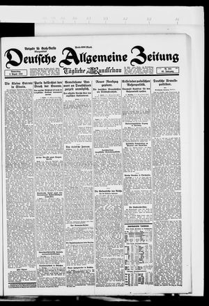 Deutsche allgemeine Zeitung on Aug 2, 1923