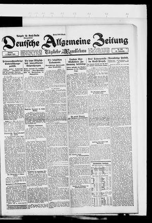 Deutsche allgemeine Zeitung vom 05.08.1923