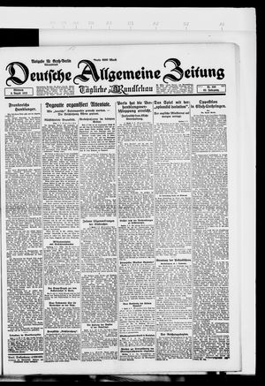 Deutsche allgemeine Zeitung vom 08.08.1923