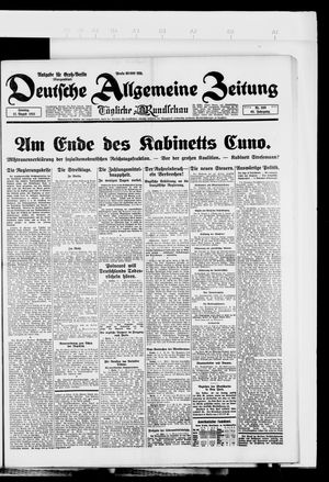 Deutsche allgemeine Zeitung vom 12.08.1923