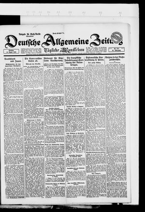 Deutsche allgemeine Zeitung vom 14.08.1923