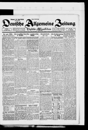 Deutsche allgemeine Zeitung on Aug 19, 1923