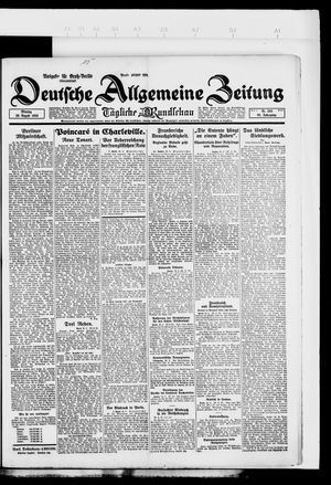 Deutsche allgemeine Zeitung vom 20.08.1923