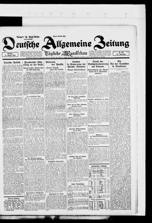 Deutsche allgemeine Zeitung vom 21.08.1923