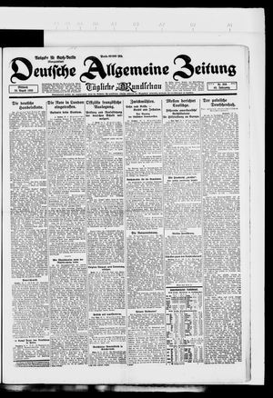 Deutsche allgemeine Zeitung vom 22.08.1923