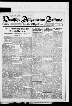 Deutsche allgemeine Zeitung vom 23.08.1923