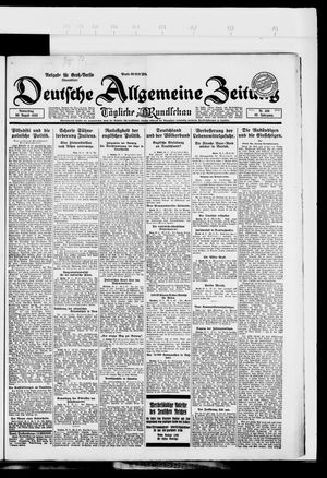 Deutsche allgemeine Zeitung on Aug 30, 1923