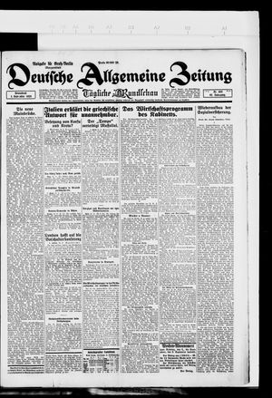 Deutsche allgemeine Zeitung vom 01.09.1923