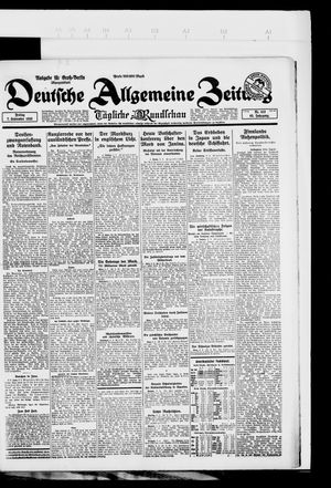 Deutsche allgemeine Zeitung vom 07.09.1923