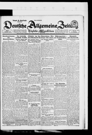 Deutsche allgemeine Zeitung on Sep 7, 1923