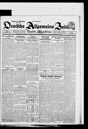 Deutsche allgemeine Zeitung vom 09.09.1923