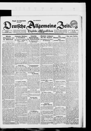 Deutsche allgemeine Zeitung vom 11.09.1923