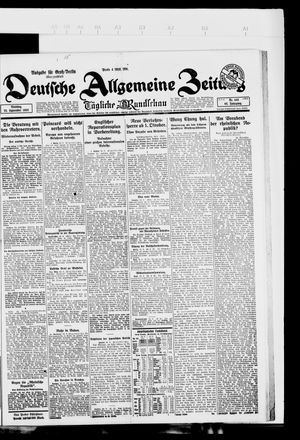 Deutsche allgemeine Zeitung vom 25.09.1923