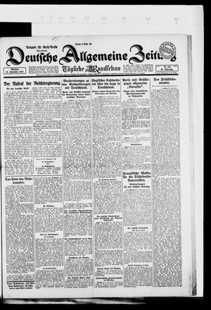 Deutsche allgemeine Zeitung on Sep 26, 1923