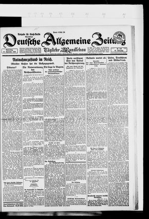 Deutsche allgemeine Zeitung vom 27.09.1923