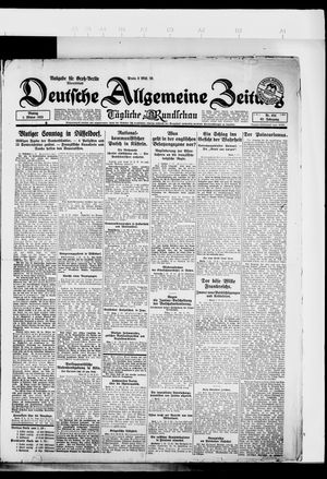 Deutsche allgemeine Zeitung vom 01.10.1923