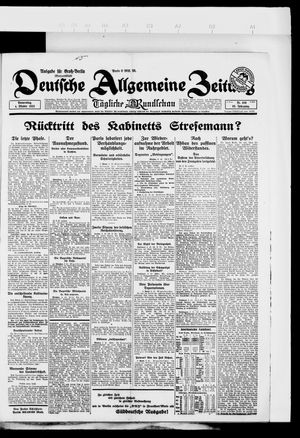 Deutsche allgemeine Zeitung on Oct 4, 1923