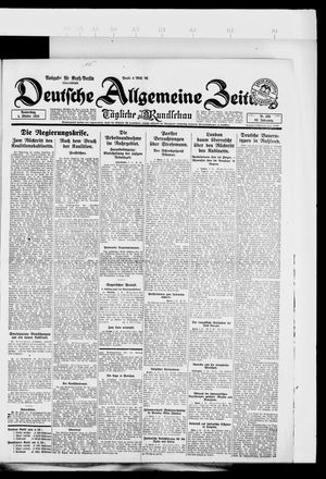 Deutsche allgemeine Zeitung vom 04.10.1923