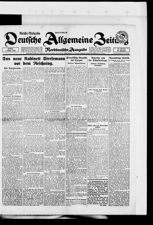 Deutsche allgemeine Zeitung vom 07.10.1923