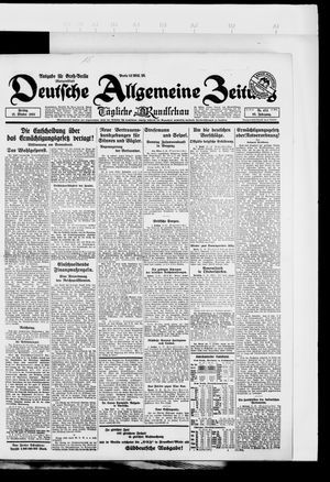 Deutsche allgemeine Zeitung on Oct 12, 1923