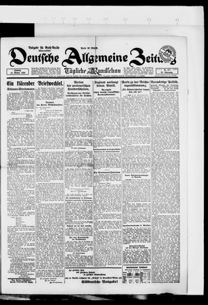 Deutsche allgemeine Zeitung on Oct 14, 1923