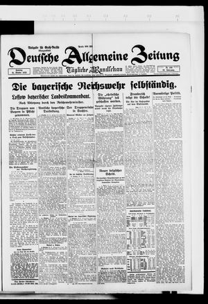 Deutsche allgemeine Zeitung vom 21.10.1923