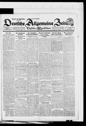 Deutsche allgemeine Zeitung on Oct 24, 1923