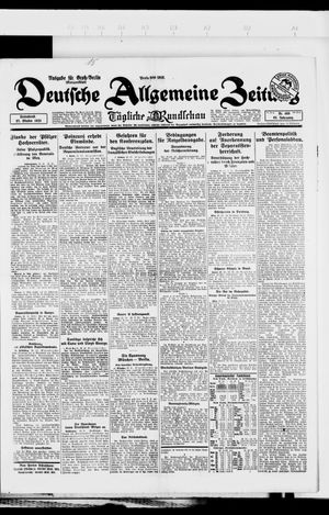 Deutsche allgemeine Zeitung vom 27.10.1923