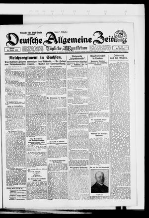 Deutsche allgemeine Zeitung vom 29.10.1923