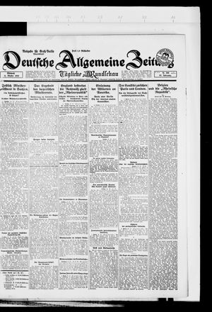 Deutsche allgemeine Zeitung vom 31.10.1923