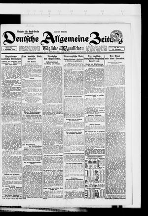 Deutsche allgemeine Zeitung vom 01.11.1923