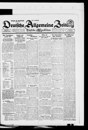 Deutsche allgemeine Zeitung vom 08.11.1923