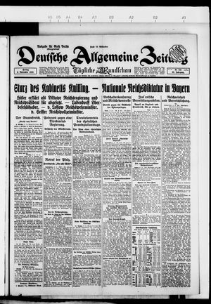 Deutsche allgemeine Zeitung vom 09.11.1923
