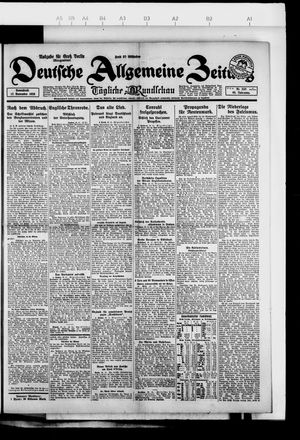 Deutsche allgemeine Zeitung on Nov 17, 1923