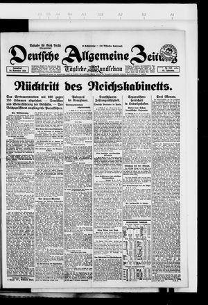 Deutsche allgemeine Zeitung on Nov 24, 1923