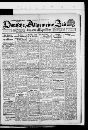 Deutsche allgemeine Zeitung vom 27.11.1923