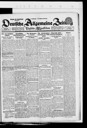Deutsche allgemeine Zeitung vom 29.11.1923