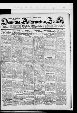 Deutsche allgemeine Zeitung on Dec 1, 1923