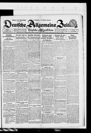 Deutsche allgemeine Zeitung vom 03.12.1923