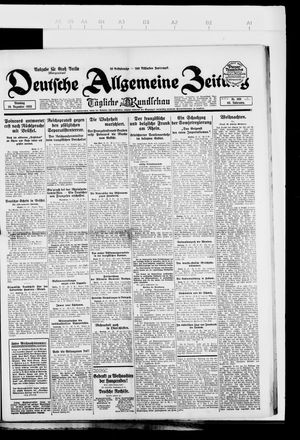 Deutsche allgemeine Zeitung on Dec 25, 1923