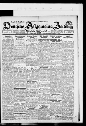 Deutsche allgemeine Zeitung on Dec 28, 1923