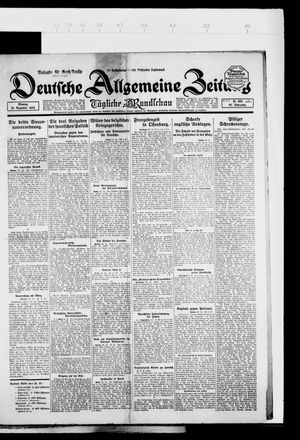 Deutsche allgemeine Zeitung vom 31.12.1923