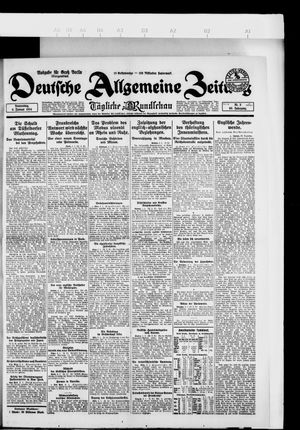 Deutsche allgemeine Zeitung vom 03.01.1924