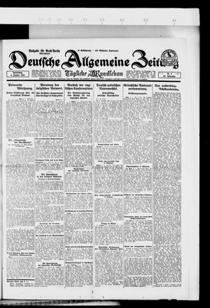 Deutsche allgemeine Zeitung vom 03.01.1924