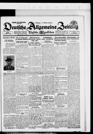 Deutsche allgemeine Zeitung vom 11.01.1924